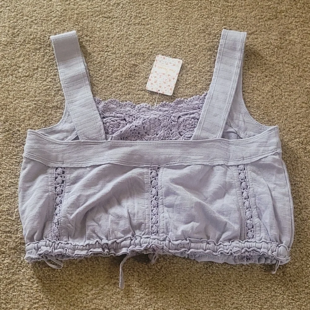 Free People Sweet Something Tank Lilac Medium